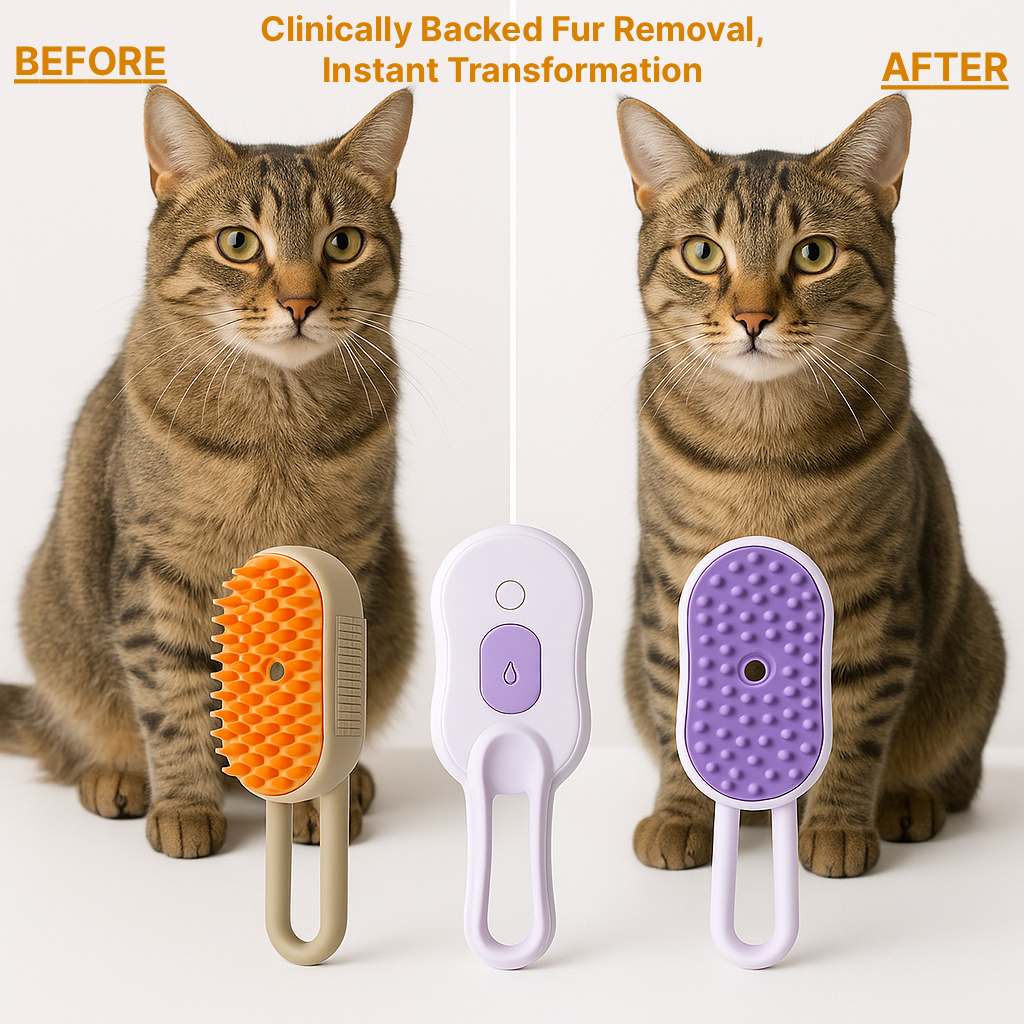 3-in-1 Pet Grooming Brush Set
