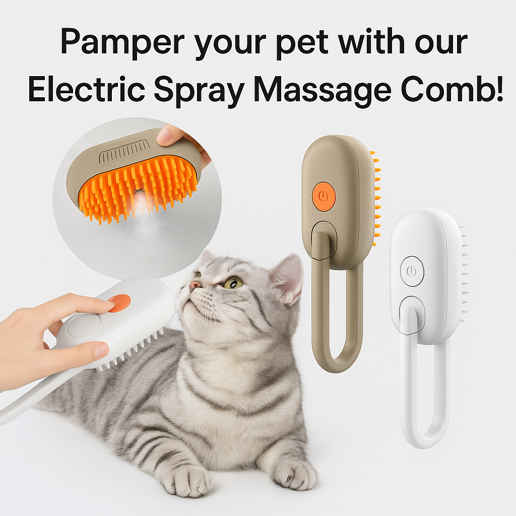 3-in-1 Pet Grooming Brush Set